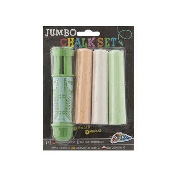 Grafix | Jumbo Krijthouder Groen + 3 Krijtjes