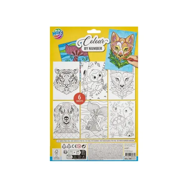 Moxy |  Colour By Number - Dieren