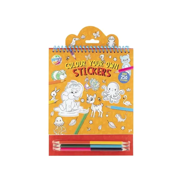 Moxy |  Colour your own stickers - Dieren