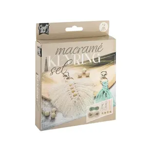 Macrame KeyRing-  Set van 2 met kralen