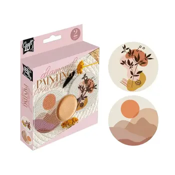 Craft1D | Diamond Painting - Coaster Set Round