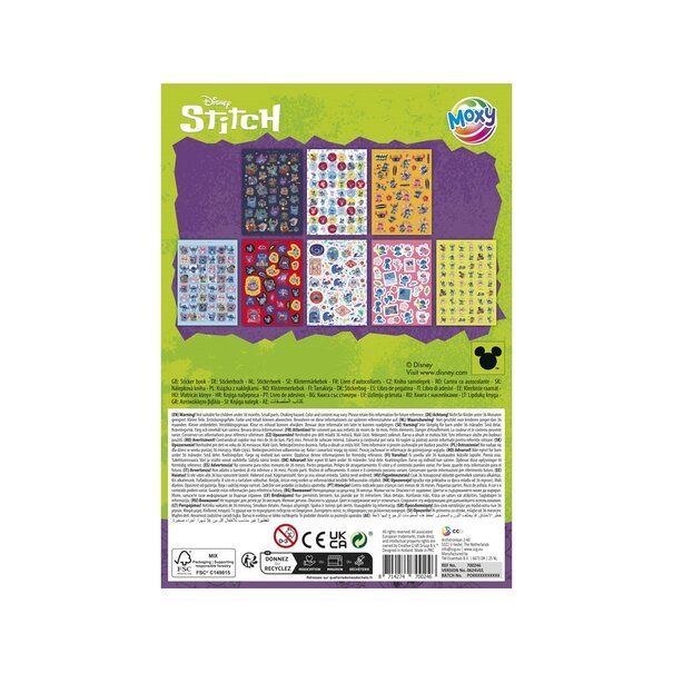 Moxy |  Disney Stitch - Glitter Sticker Book