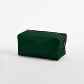 Velvet Toiletry Case - Dark Emerald