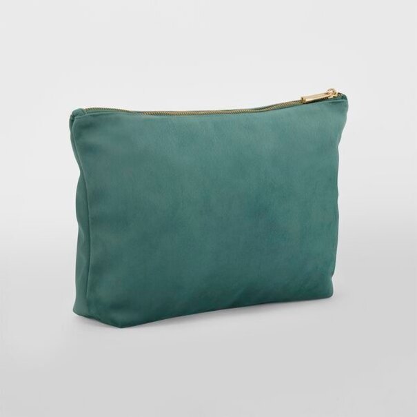 Bagbase | Velvet Accessory Bag  - Jade