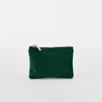 Bagbase | Velvet Accessory Pouch - Dark Emerald
