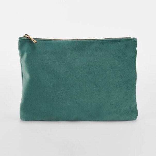Bagbase | Velvet Accessory Pouch - Jade
