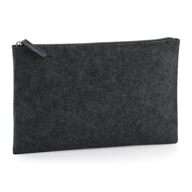 Felt Accessory Pouch - Charcoal Melange (one size)