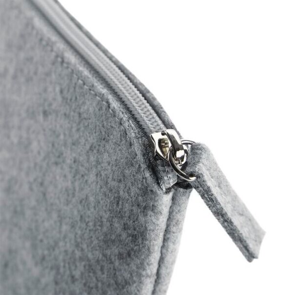 Bagbase | Felt Accessory Pouch - Grey Melange (one size)