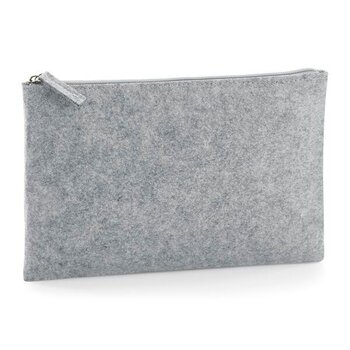 Bagbase | Felt Accessory Pouch - Grey Melange (one size)