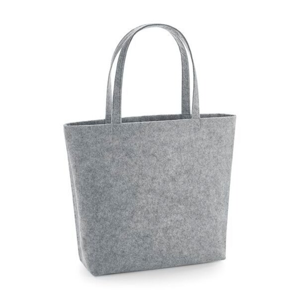 Bagbase | Felt Shopper - Grey Melange
