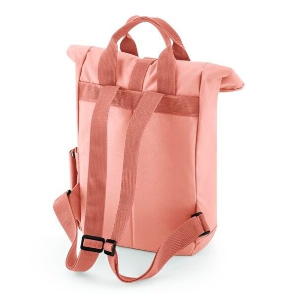 Bagbase | Recycled Mini Twin Handle Roll-Top Backpack - Blush