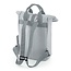 Recycled Mini Twin Handle Roll-Top Backpack - Light Grey
