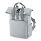 Bagbase | Recycled Mini Twin Handle Roll-Top Backpack - Light Grey
