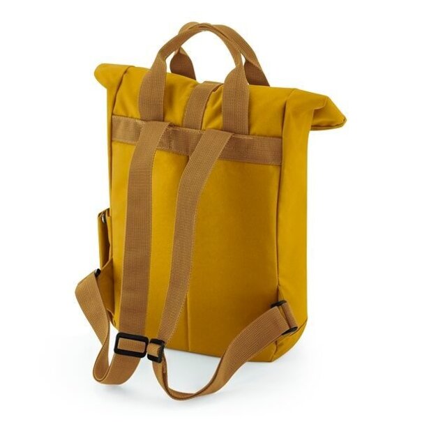 Bagbase | Recycled Mini Twin Handle Roll-Top Backpack - Mustard