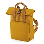 Recycled Mini Twin Handle Roll-Top Backpack - Mustard