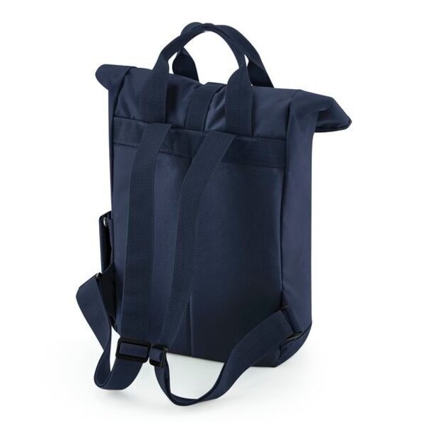 Bagbase | Recycled Mini Twin Handle Roll-Top Backpack - Navy Dusk
