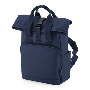 Recycled Mini Twin Handle Roll-Top Backpack - Navy Dusk