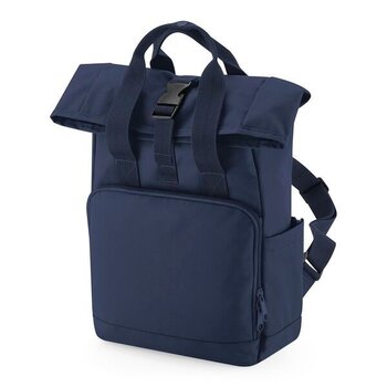 Bagbase | Recycled Mini Twin Handle Roll-Top Backpack - Navy Dusk