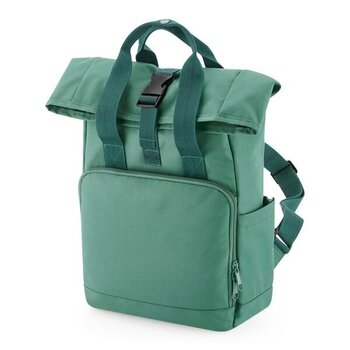 Bagbase | Recycled Mini Twin Handle Roll-Top Backpack - Sage Green