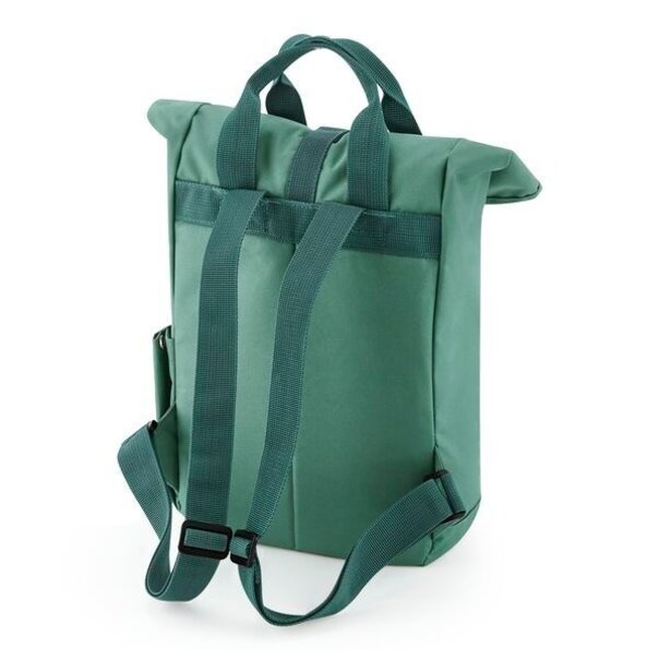 Bagbase | Recycled Mini Twin Handle Roll-Top Backpack - Sage Green