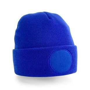 Circular Patch Beanie - Bright Royal