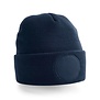 Circular Patch Beanie - French Navy