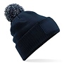 Snowstar Patch Beanie - French Navy / Light Grey