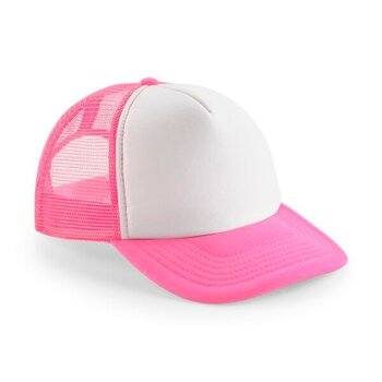 Beechfield | Vintage Trucker Cap - Fluo Pink & White