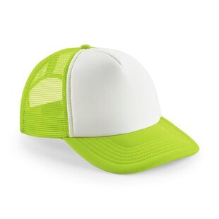 Vintage Trucker Cap - Lime Green & White