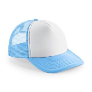 Vintage Trucker Cap - Sky Blue & White