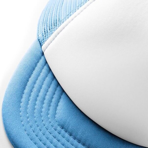 Beechfield | Vintage Trucker Cap - Sky Blue & White