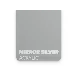 Acrylic Mirror Silver 3mm Beamo 21x30cm