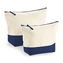Dipped Accessory Bag - Natural/Navy