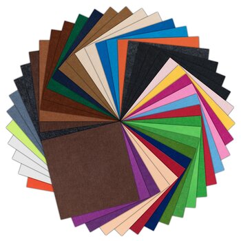 Loklik | Felt Sheet bundle 1.0 mm - Mix Color - 42 pack