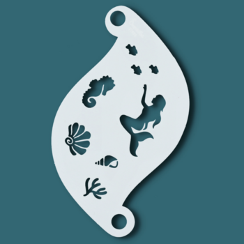 Superstar | Face paint Stencil Mermaid