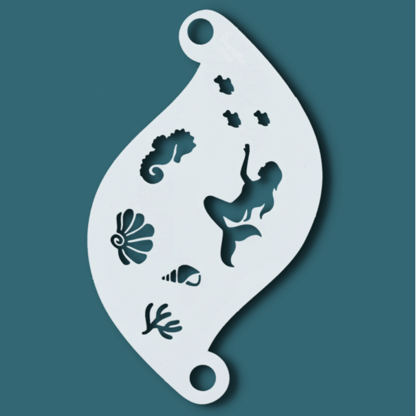 Superstar | Face paint Stencil Mermaid