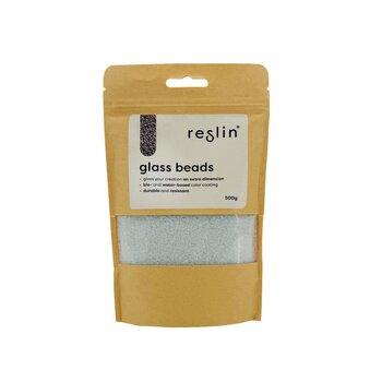 Reslin |  Reslin glass beads zakje 500g - Mat wit
