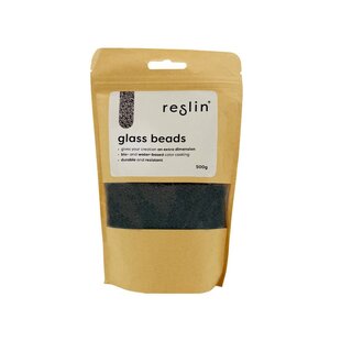 Reslin glass beads zakje 500g - Zilvergrijs