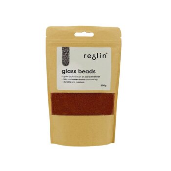 Reslin |  Reslin glass beads zakje 500g - Brons