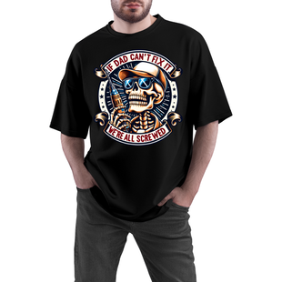 Textieltransfer DTF  "Screwed Skeleton"