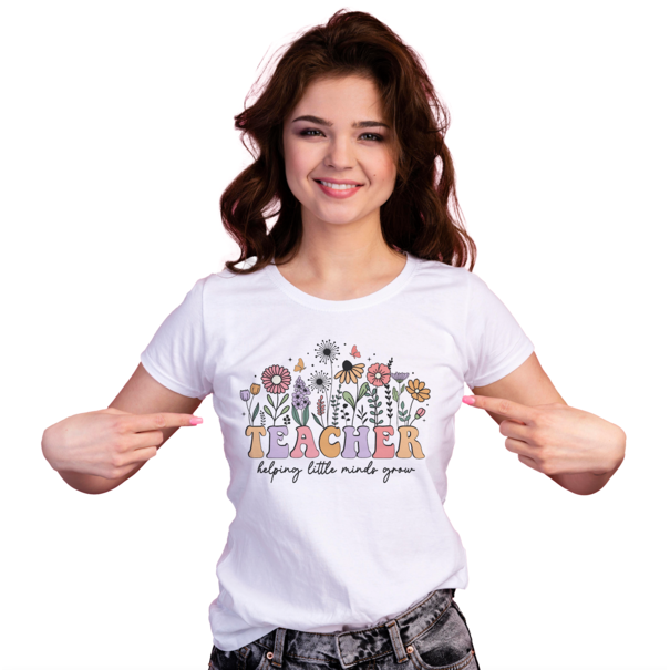 Feeërieke | Textieltransfer DTF "Teacher helping little minds grow"