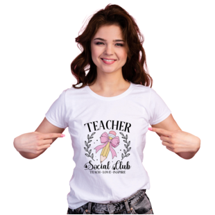 Textieltransfer DTF "Teacher Social Club"
