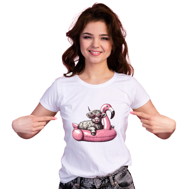 Feeërieke | Textieltransfer DTF "Summer Highland Cow"