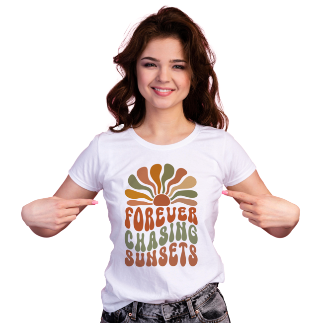 Textieltransfer DTF "Forever Chasing Sunsets"