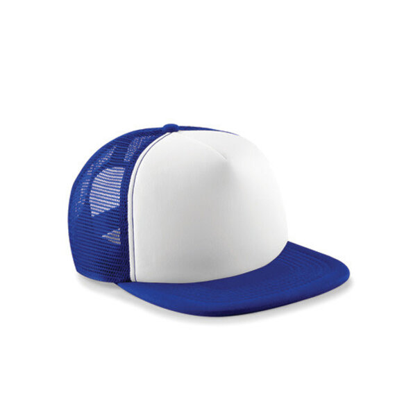 Beechfield | Junior Vintage Trucker Cap - Bright Royal & White