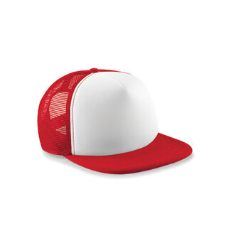 Beechfield | Junior Vintage Snapback Trucker - Classic Red & White