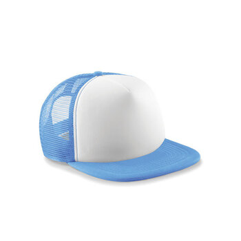 Beechfield | Junior Vintage Trucker Cap - Sky Blue & White