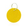 Ronde vilten sleutelhanger - Geel