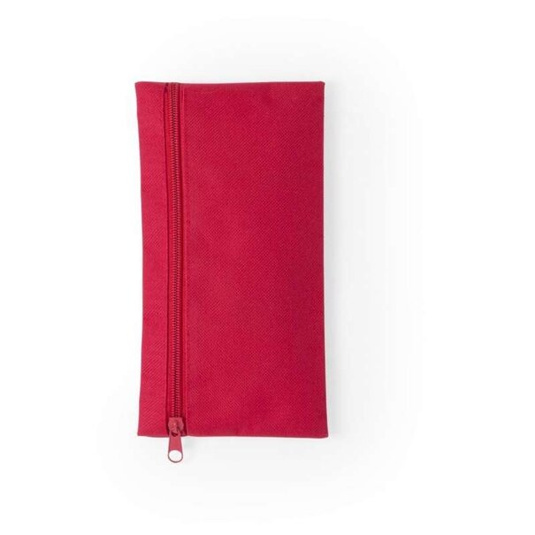 Pennenzak met rits - Rood