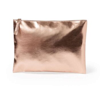 Metallic beauty bag - Rose